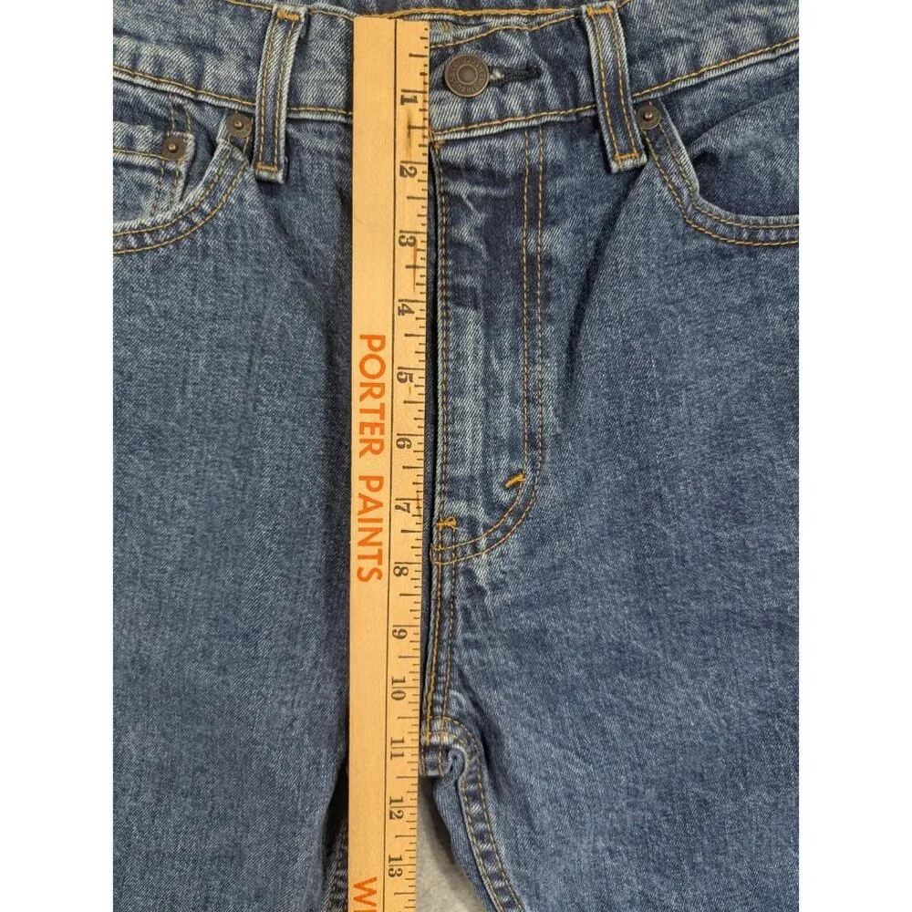 Levis 505 Jeans Mens Size 32x34 Blue Classic Straight Comfort Dark Wash Cowboy